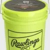 Rawlings 6 Gallon Bucket Of 12" Batting Practice Softballs, 12 Or 18 Balls