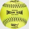 Rawlings NSA Official 12" Softballs, 3 Pack Or Dozen