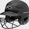 Rawlings Coolflo Batting Helmet With Facemask