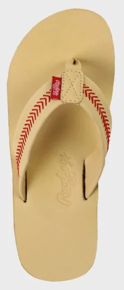 Rawlings Women's Baseball Stitch Nubuck Leather Sandals