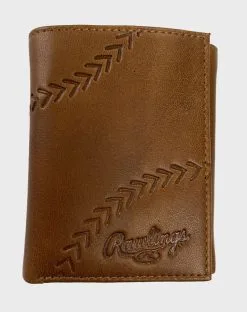 Rawlings Debossed Stitch Tri-Fold Wallet
