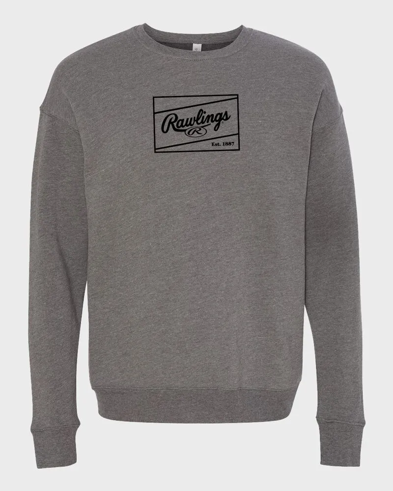 Rawlings Crew Neck Fleece Sweatshirt, Adult